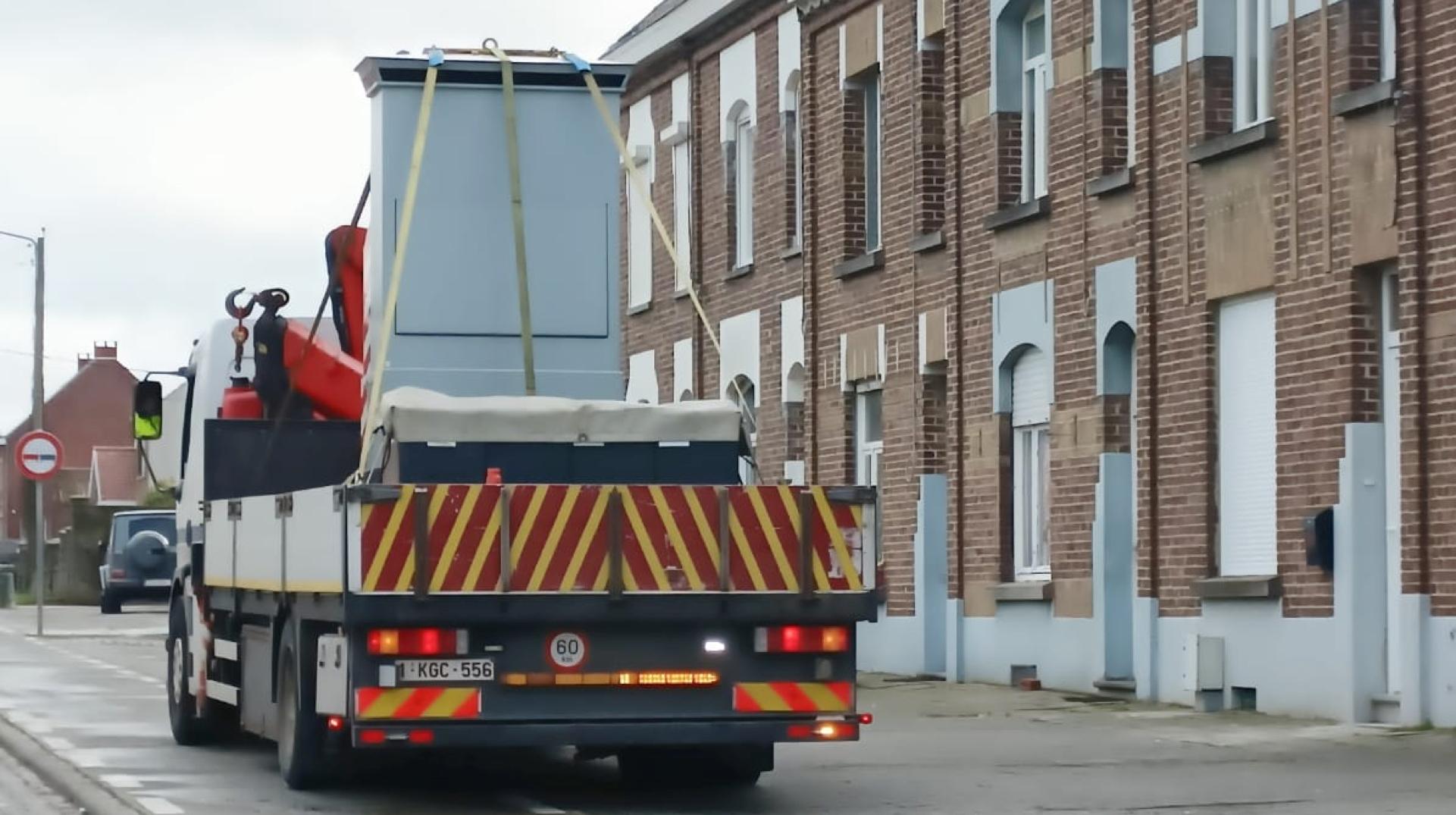Un lidar installé à la Grand'rue à Chièvres