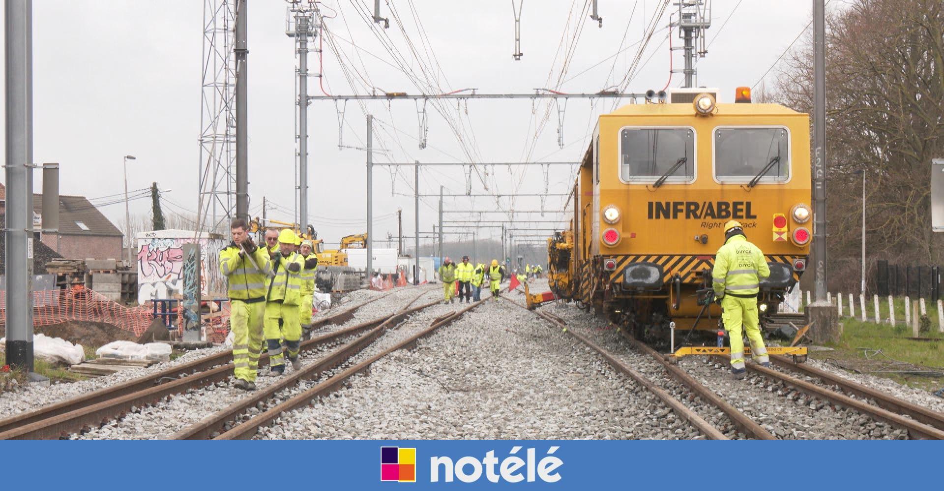 Infrabel modernise ses infrastructures entre Froyennes et Blandain