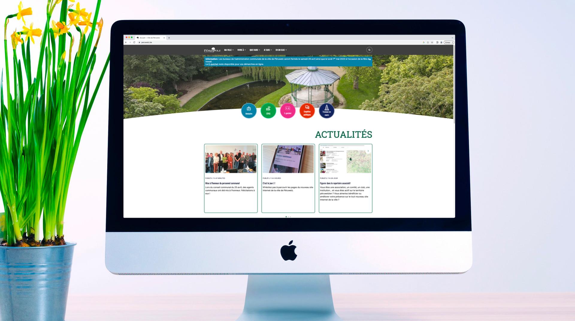 Péruwelz : la commune se dote d'un tout nouveau site internet