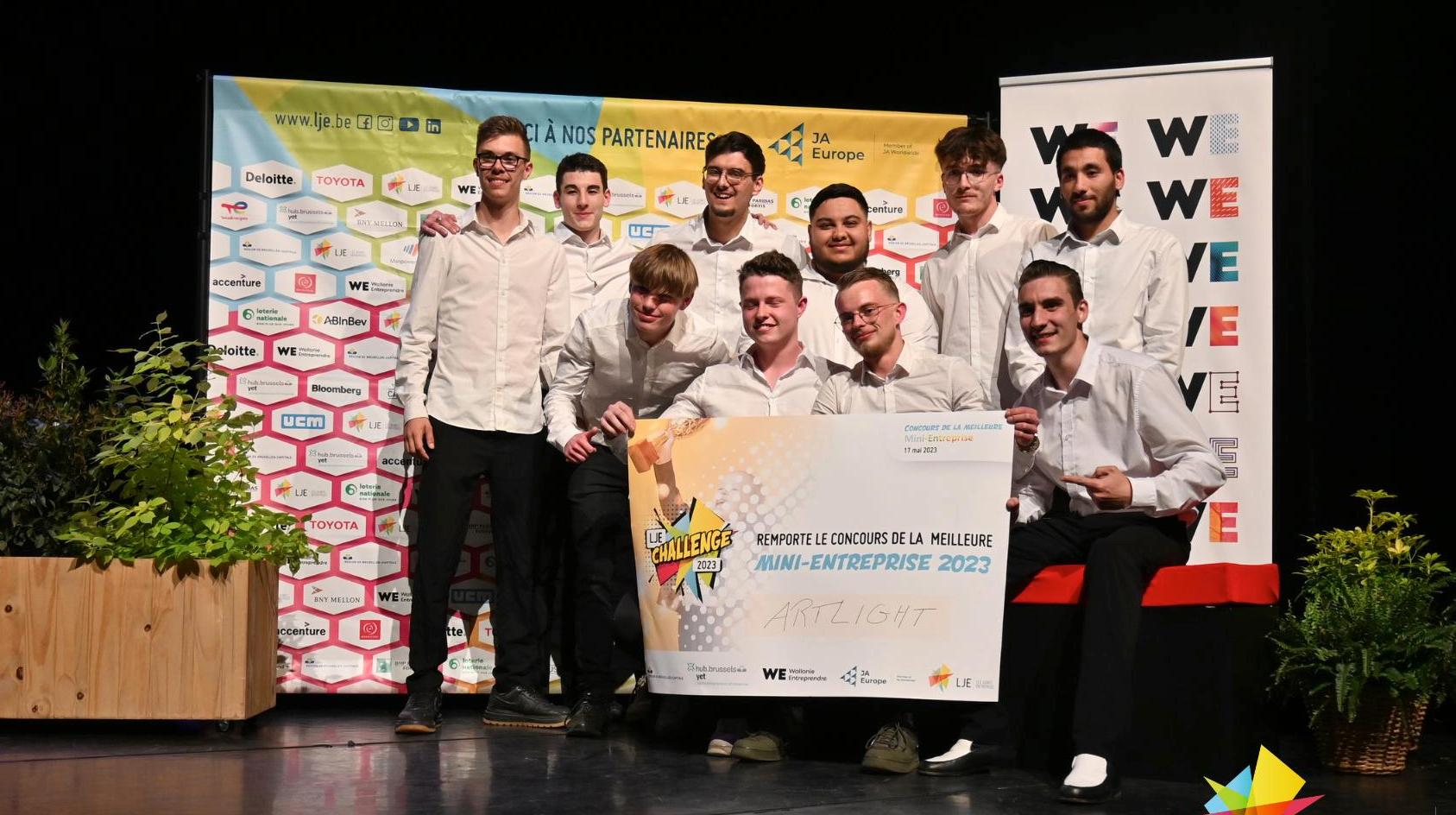 Mouscron : avec son projet Artlight, le Collège Saint-Henri remporte le premier prix au concours de jeunes entrepreneurs de Louvain-la-Neuve