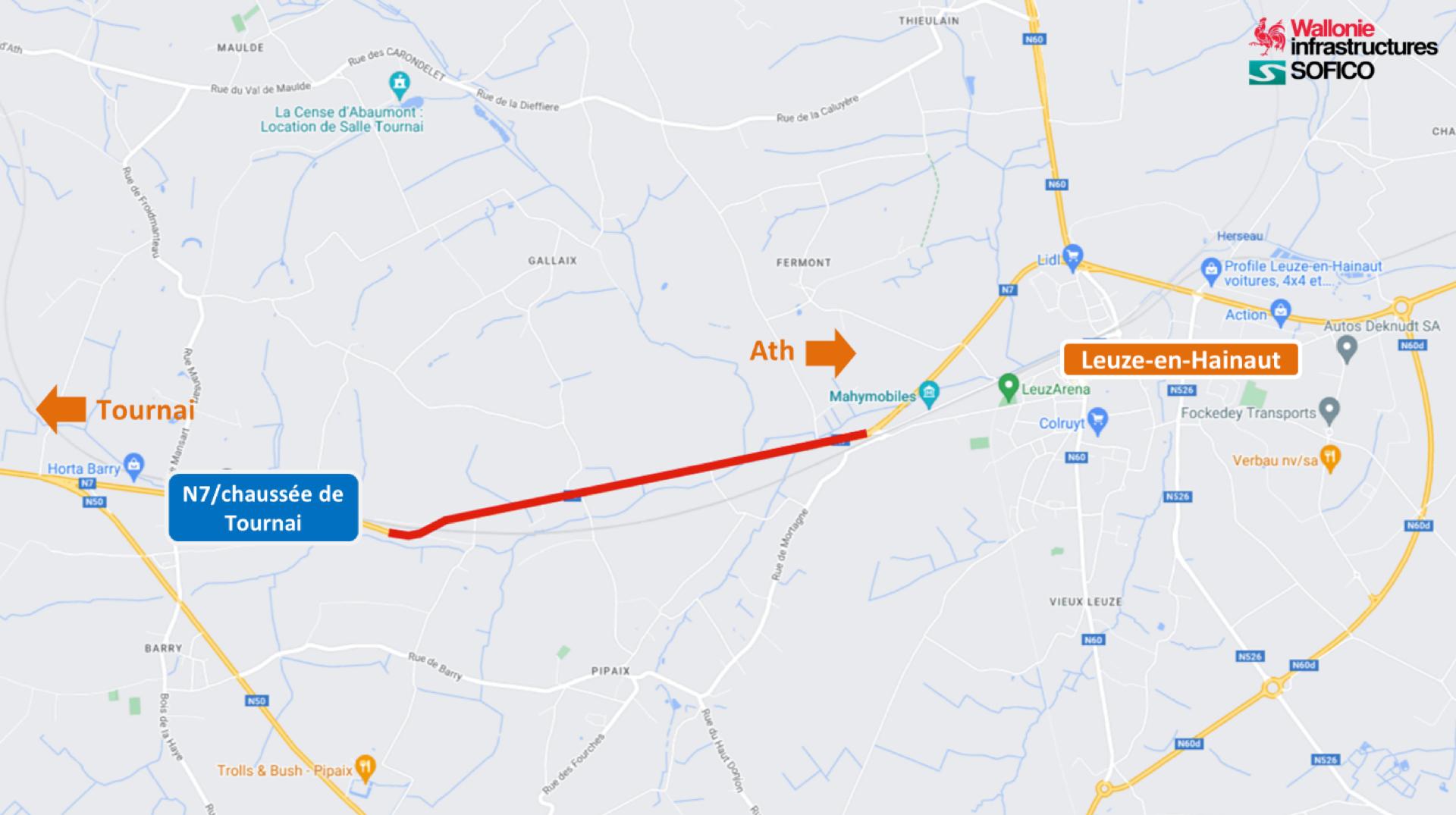 Leuze-en-Hainaut : un chantier de réfection de la chaussée de Tournai va débuter