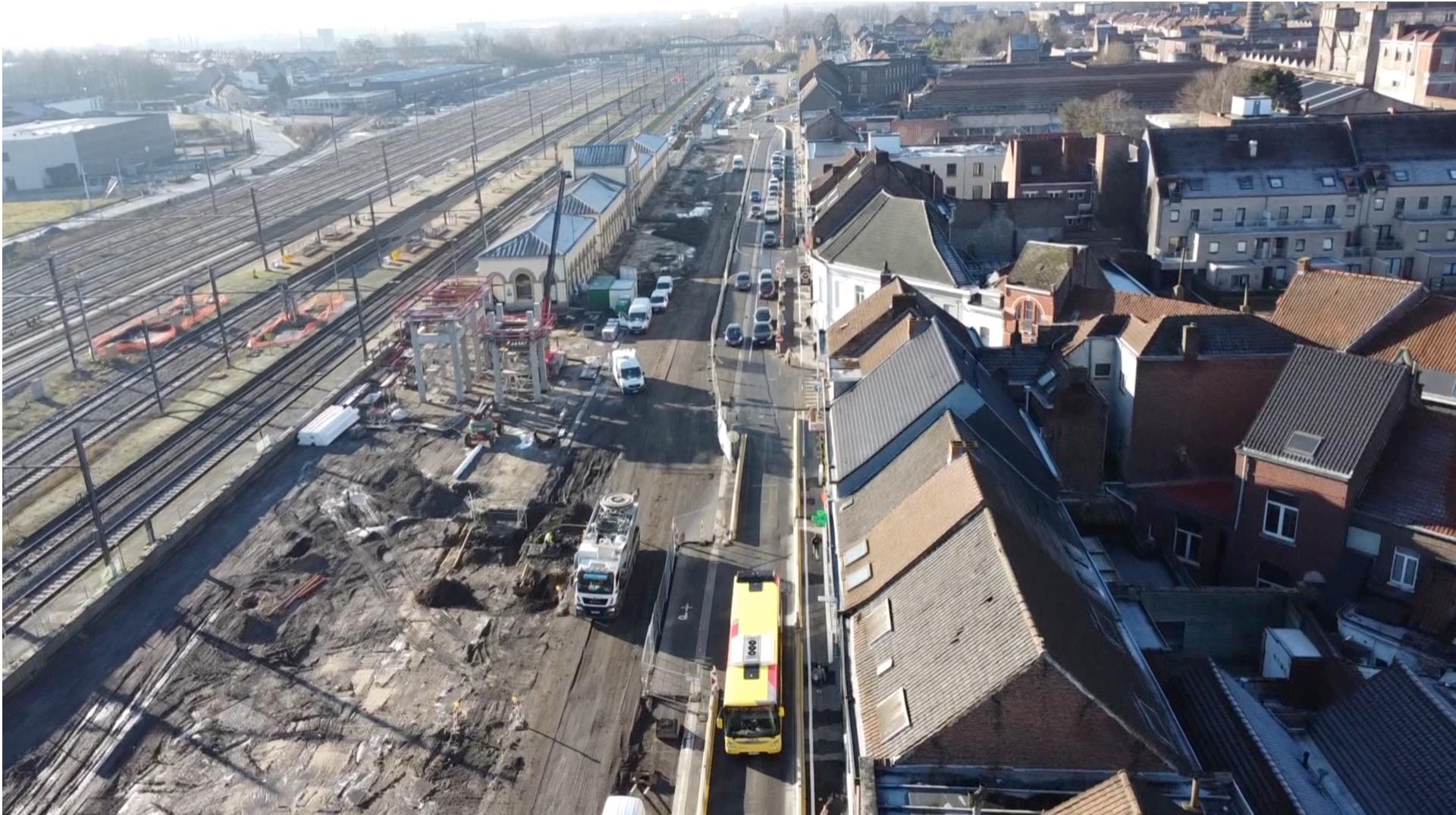 Travaux de la place de la gare de Mouscron : des modifications de circulation à partir de mercredi