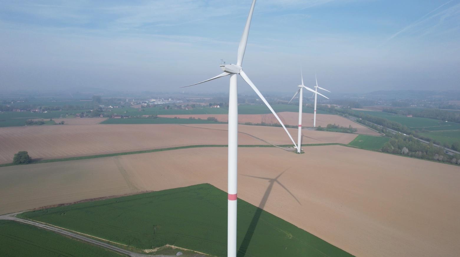 L’extension du parc éolien Tournai-Antoing-Brunehaut débutera fin juillet