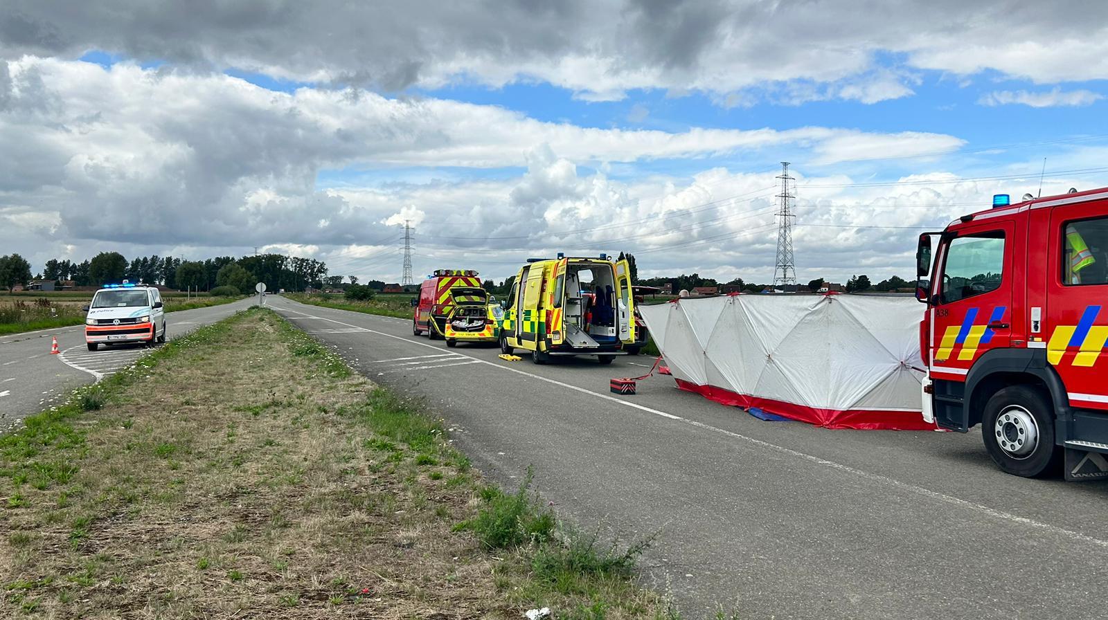 Collision sur la N517 à Templeuve : une des personnes impliquées  est décédée
