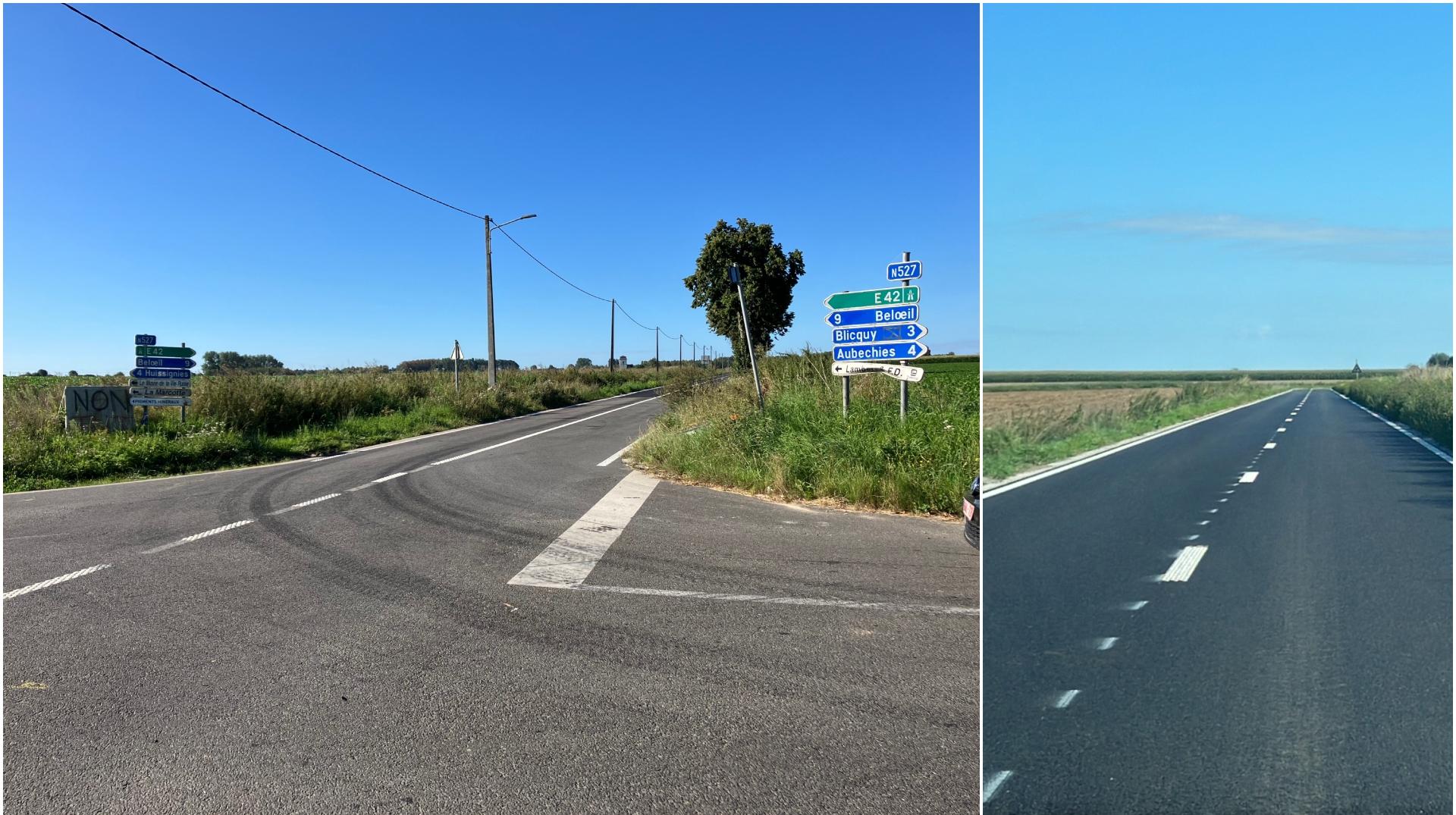 Le chantier de la N527 entre Ellignies-Sainte-Anne et Autreppe/Ormeignies est terminé