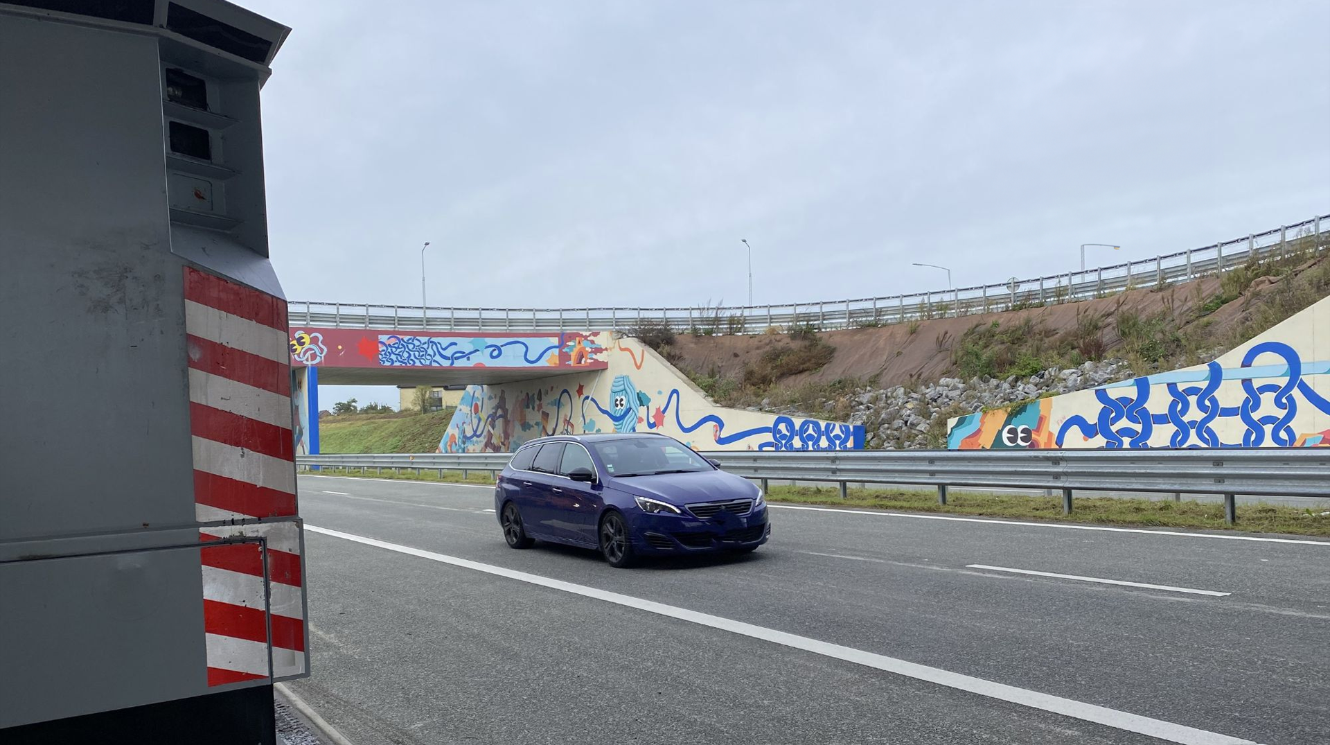 Un lidar placé sur la route de la Laine à Mouscron