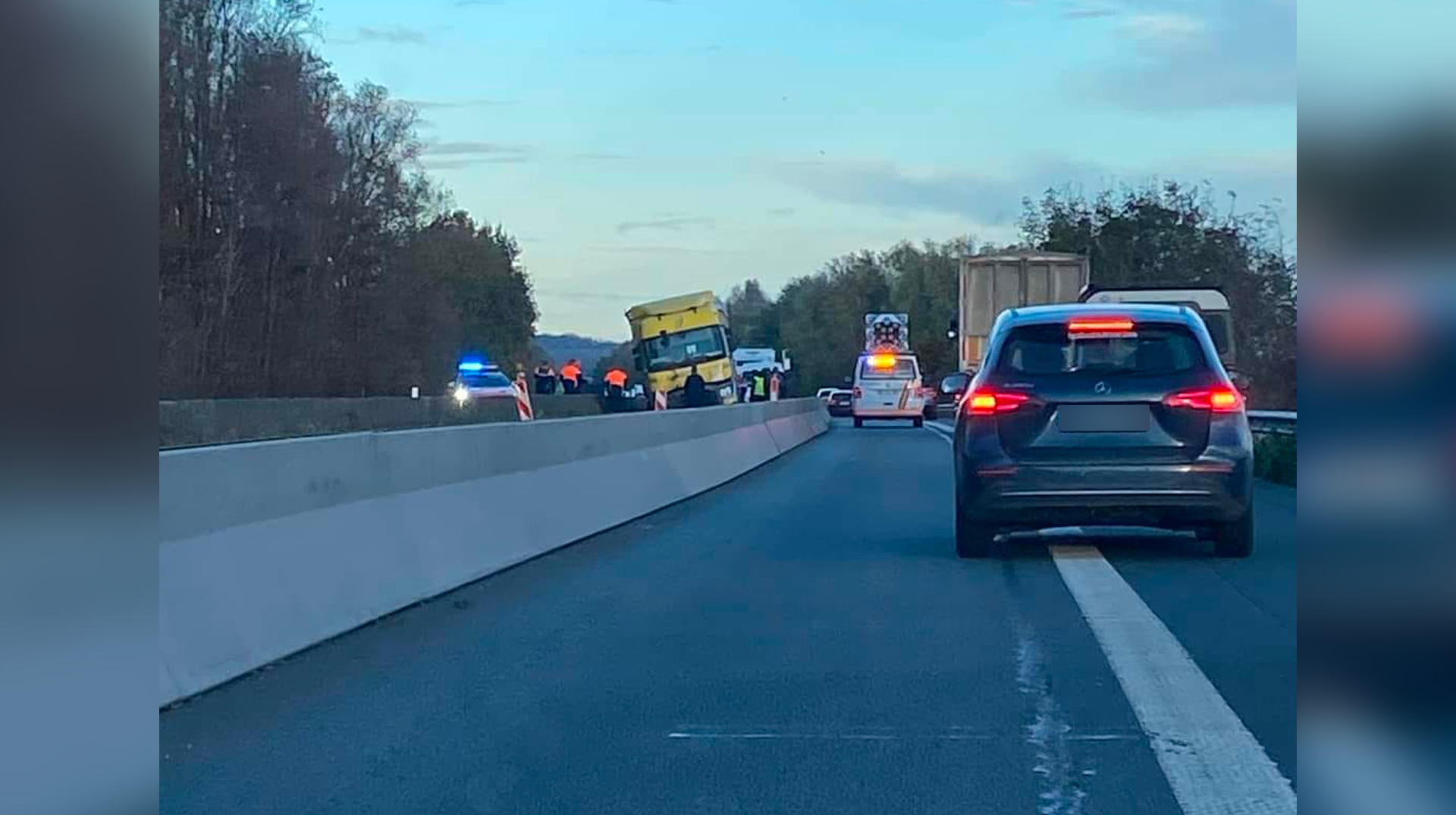 Un camion en panne à hauteur de Popuelles provoque de très longues files sur l'autoroute A8