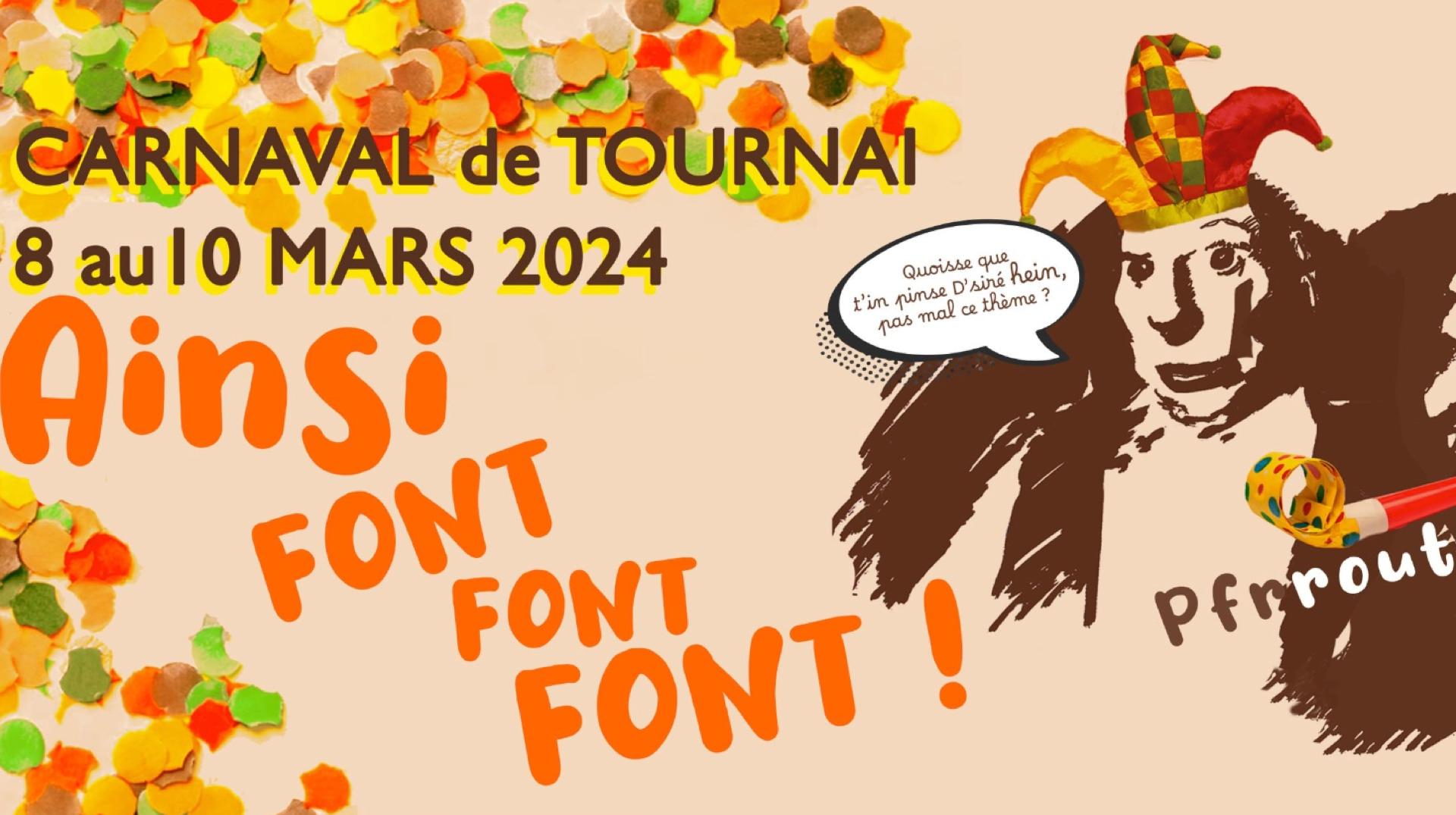 Le Carnaval de Tournai 2024 se déroulera du 8 au 10 mars : voici le thème choisi