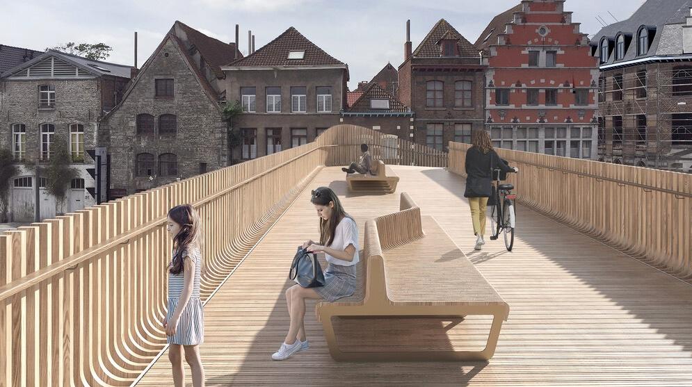 Tournai : voici le projet retenu pour la passerelle de l'Arche entre les quartiers Saint-Jean et Saint-Piat