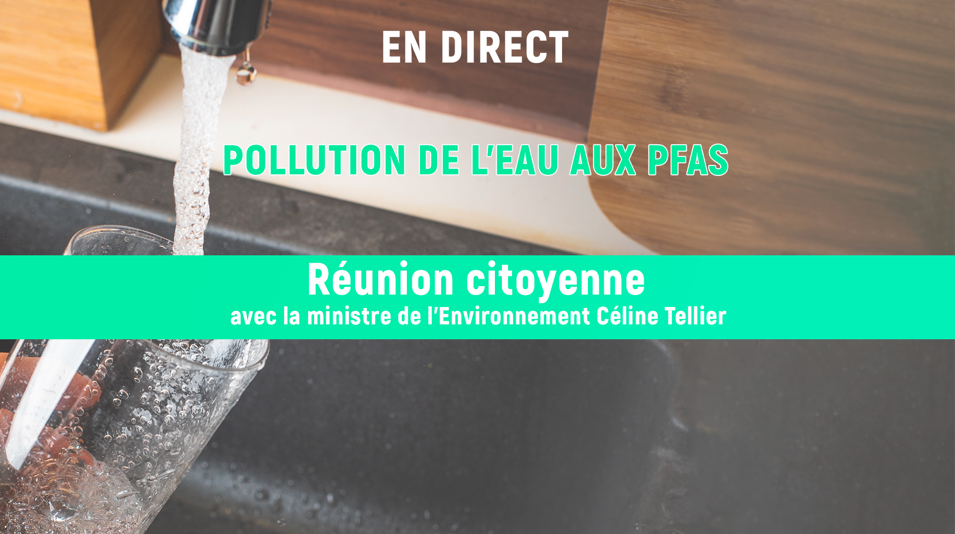 Pollution de l'eau aux PFAS : suivez la réunion citoyenne organisée en présence de la ministre Tellier
