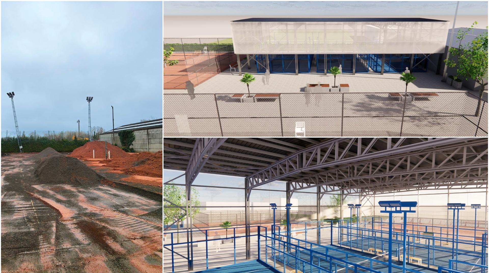 Trois nouveaux terrains de padel sont en construction au Vautour TC