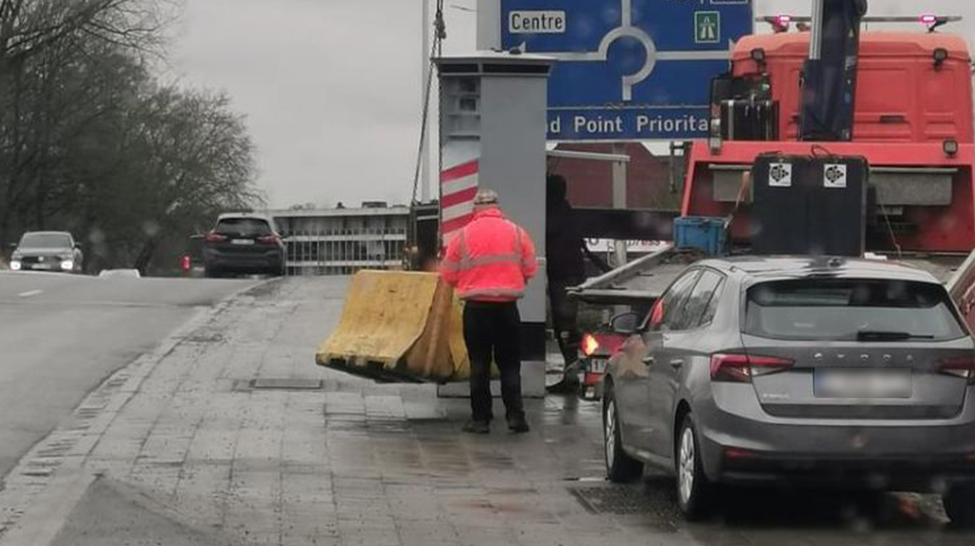 Tournai : un lidar placé à hauteur du pont Delwart
