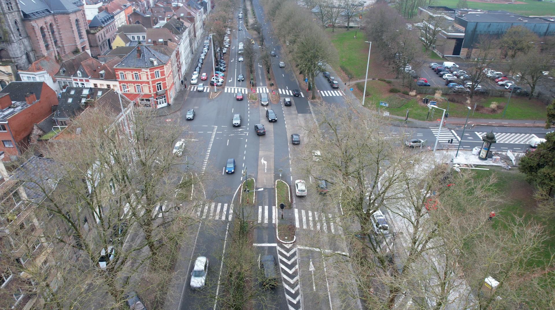 Tournai : le rond-point provisoire du carrefour de la porte de Lille sera retiré d'ici ce mardi