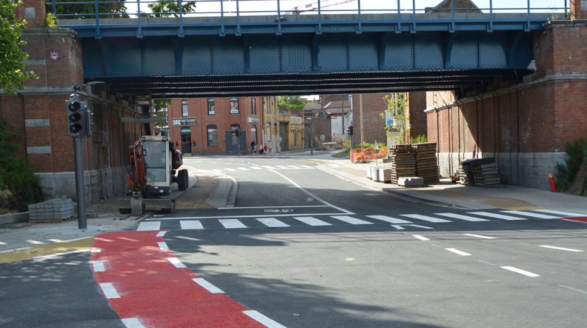 Travaux du quartier de la gare de Mouscron : le pont Sainte-Thérèse rouvert à la circulation ce mardi