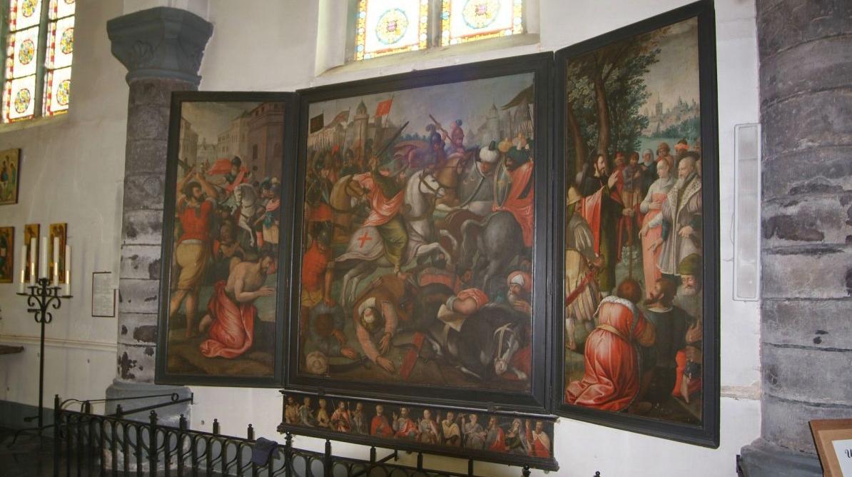 Frasnes : la constitution d’un groupe citoyen pour la sauvegarde et la valorisation du petit patrimoine permettra-t-elle la restauration du triptyque Saint-Jacques ?