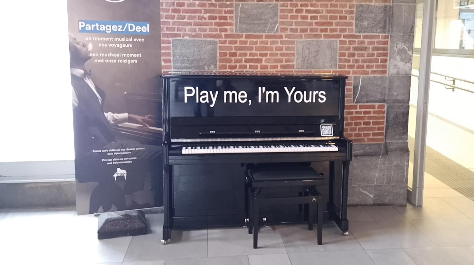 Tournai : un piano installé dans la gare pendant un mois