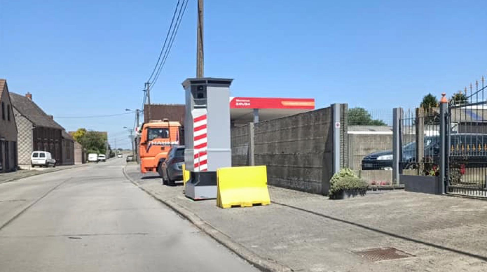 Un lidar installé à la chaussée Brunehault à Blicquy