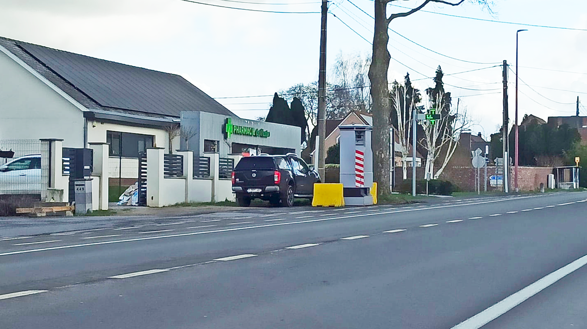 Un lidar installé à la chaussée de Mons à Maffle