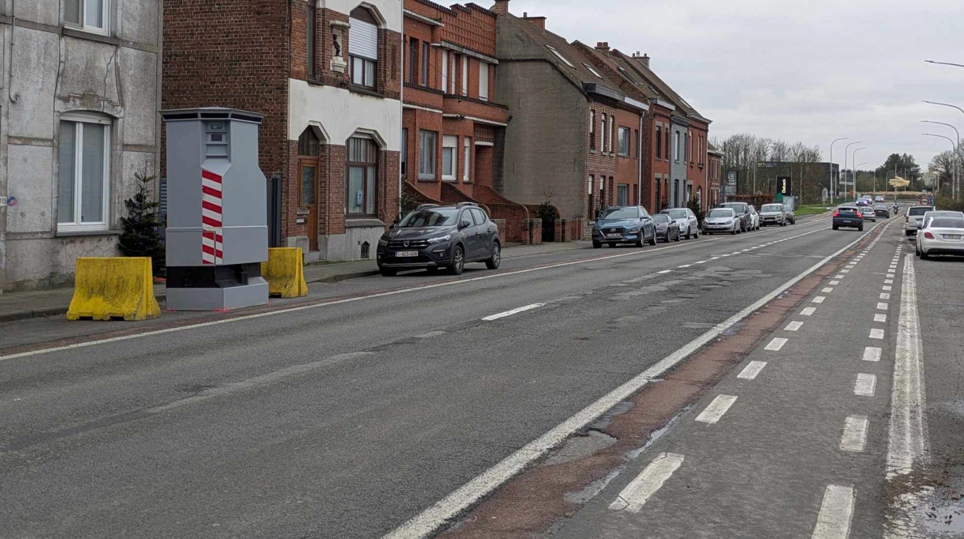 Un lidar installé à la rue de France à Dottignies