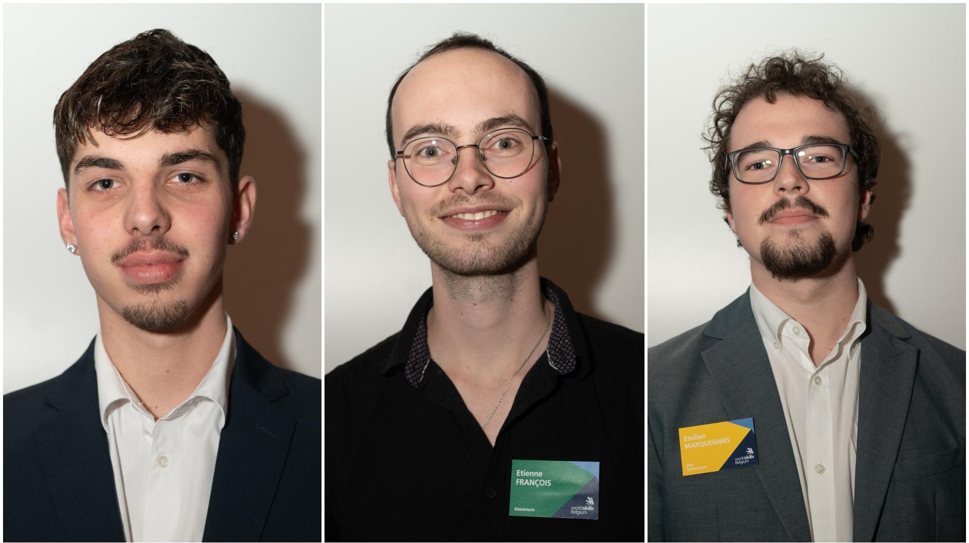 3 étudiants de Wallonie picarde représenteront la Belgique au Danemark lors des EuroSkills 2025