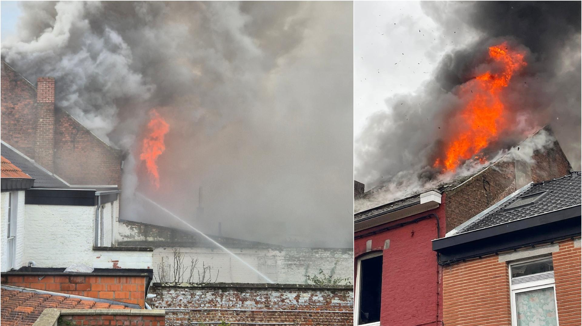Enghien : une maison de la rue de Nazareth détruite dans un incendie