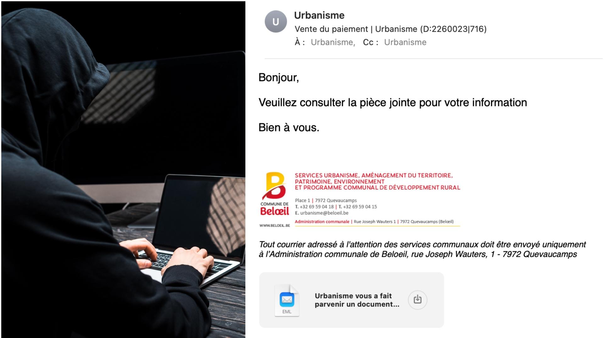Arnaque : n'ouvrez pas ce mail du service urbanisme de la commune de Beloeil