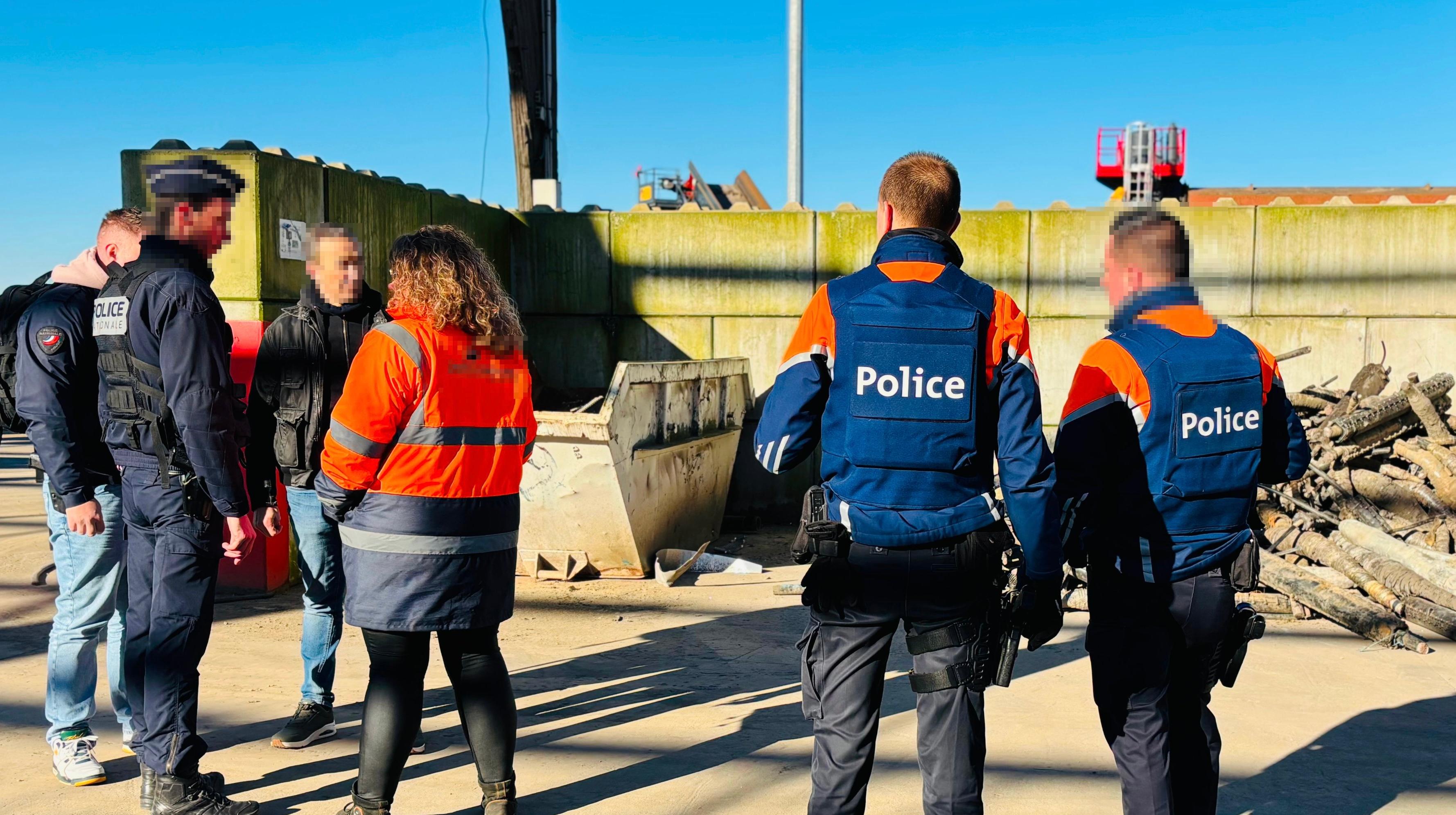 Mouscron : plus d’une tonne de cuivre suspectée d’être volée découverte lors d’une vaste opération policière