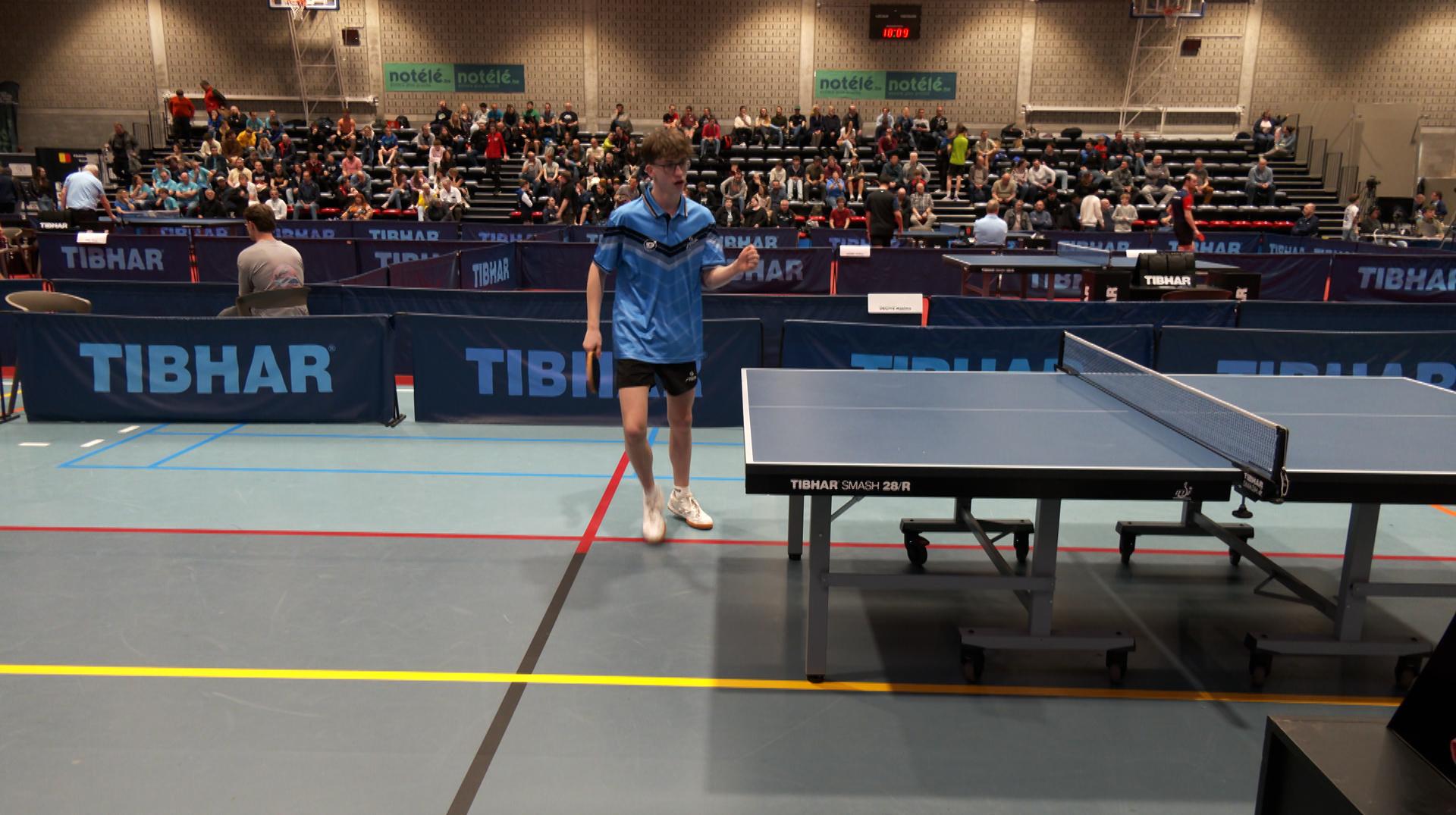 Tennis de table : sacrée performance de Manoé Jasinski aux championnats de Belgique série A