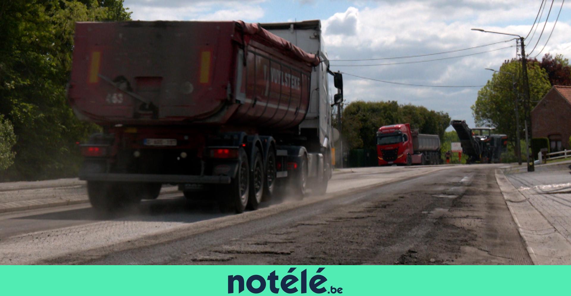 Reffection Les travaux de réfection de la RN507 entre Bléharies et Hollain ont débuté