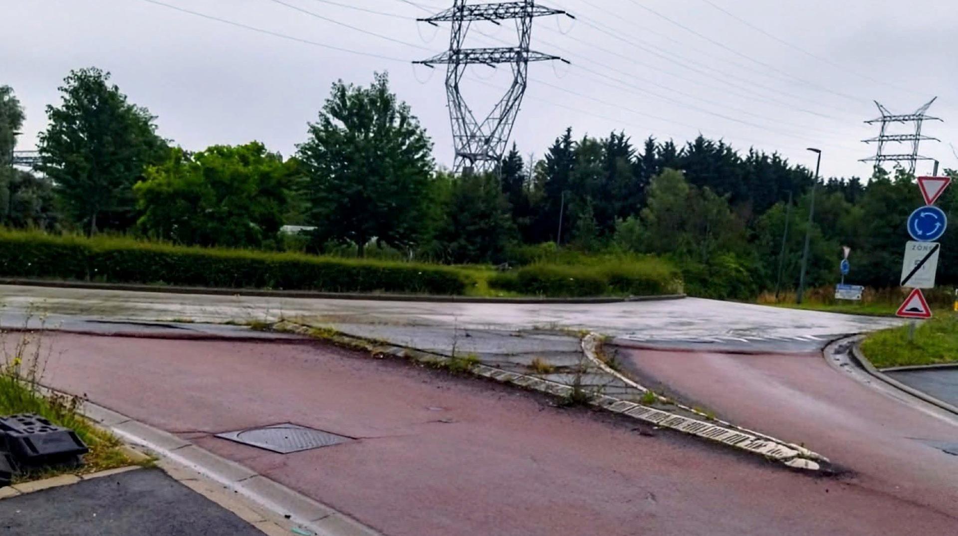Antoing : les bourrelets du rond-point de la rue du Coucou vont disparaître