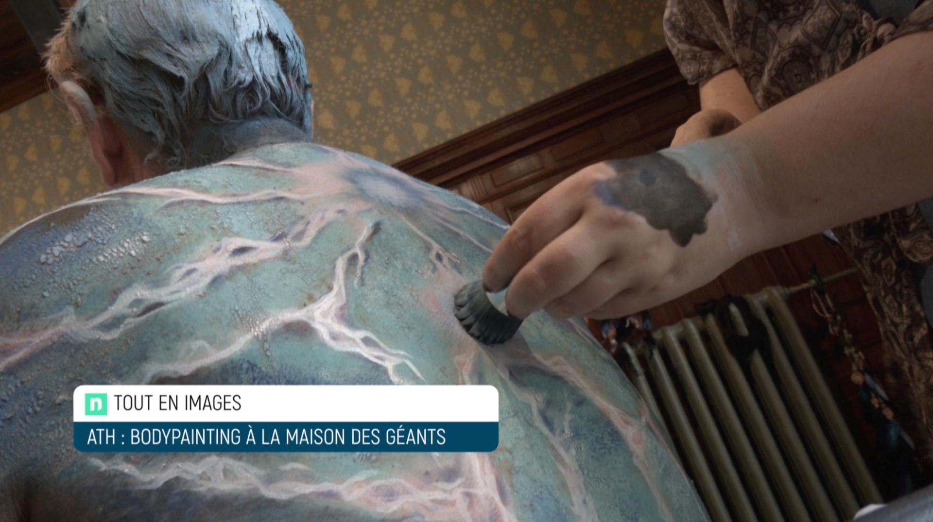 Tout en images : Bodypainting à la maison des géants d'Ath