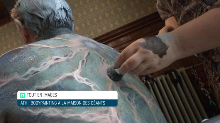 Tout en images : Bodypainting à la maison des géants d'Ath