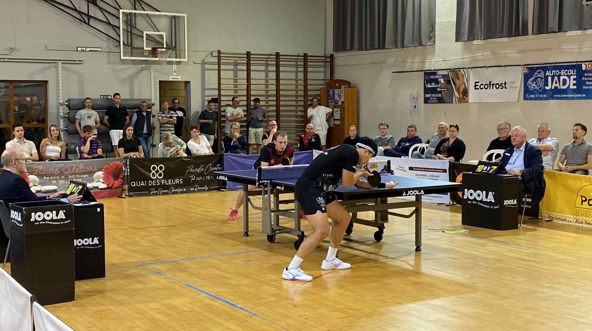 Tennis de table : Bon-Secours ne démérite pas mais s’incline face à Virton