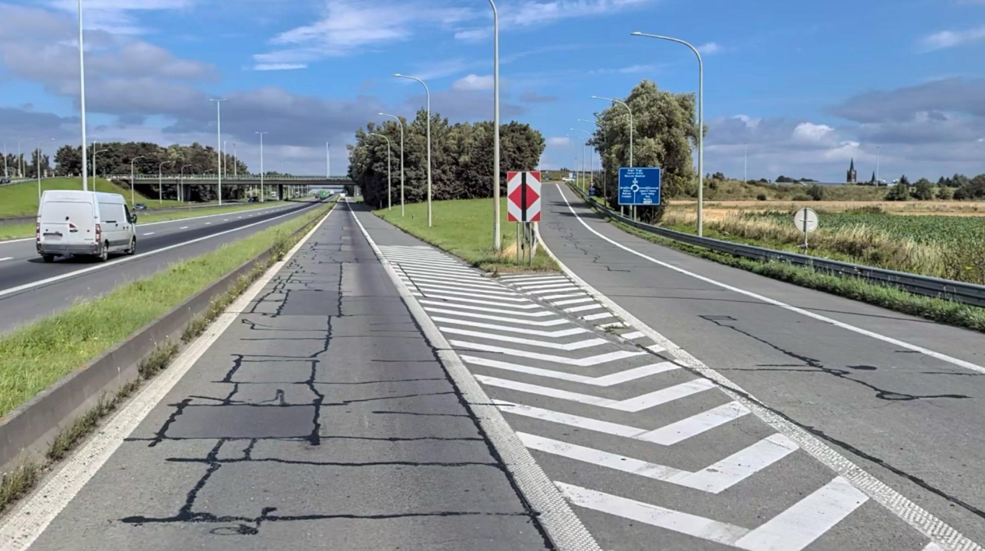 Fermeture temporaire de la sortie Mouscron sur l’A17/E403