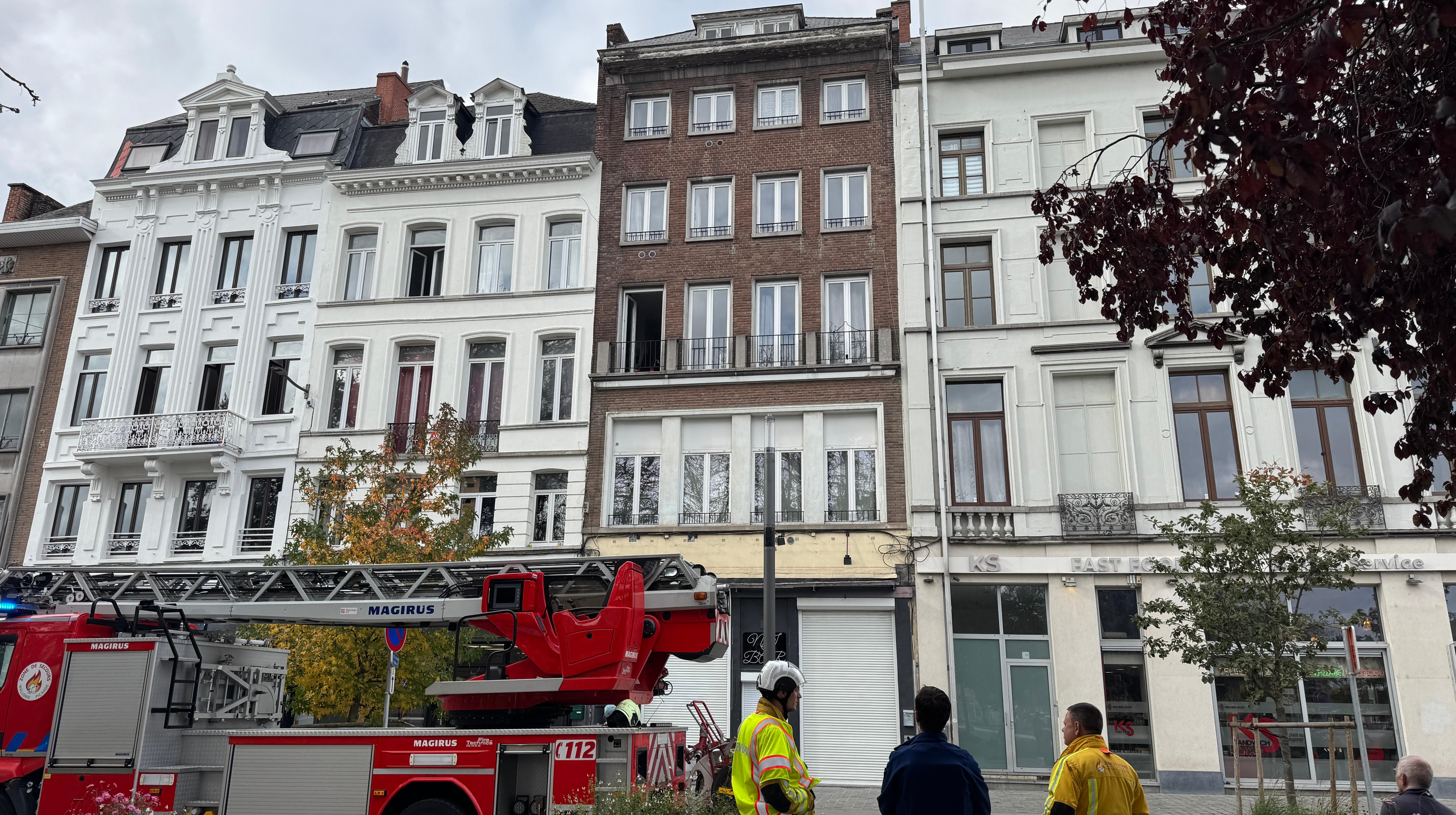 Tournai : suspicion d'effondrement d'un immeuble près de la gare