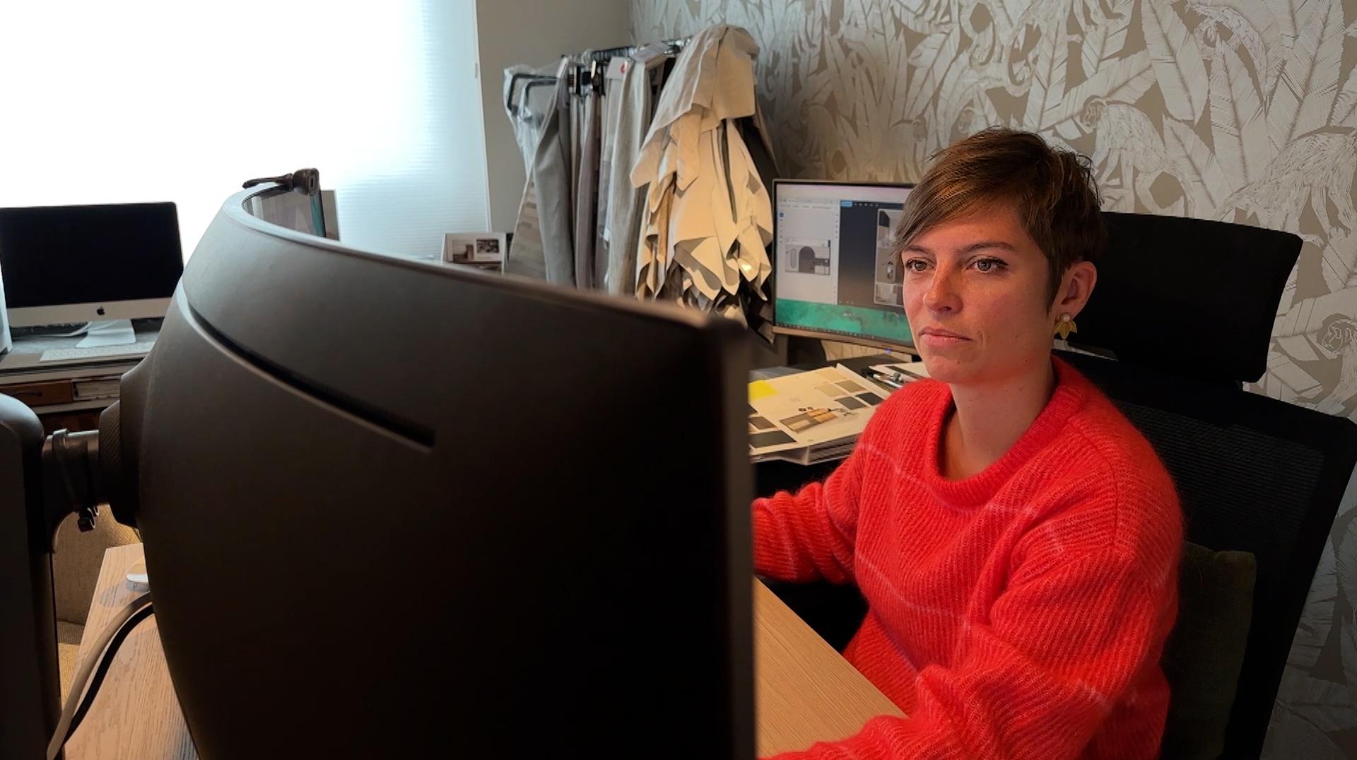 Hélène Vanneste joue avec les espaces, les ambiances et les couleurs pour habiller les intérieurs