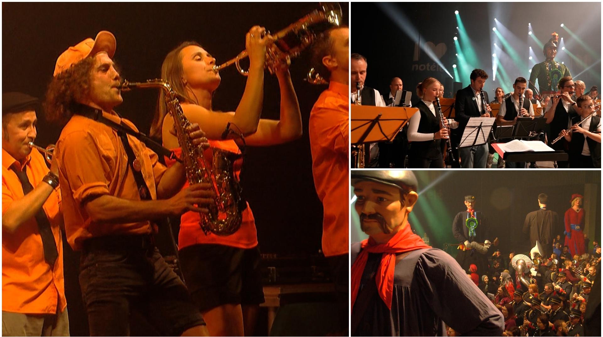 Géants, fanfares, concerts : plongez au coeur de l'ambiance de la grande soirée de soutien à notélé