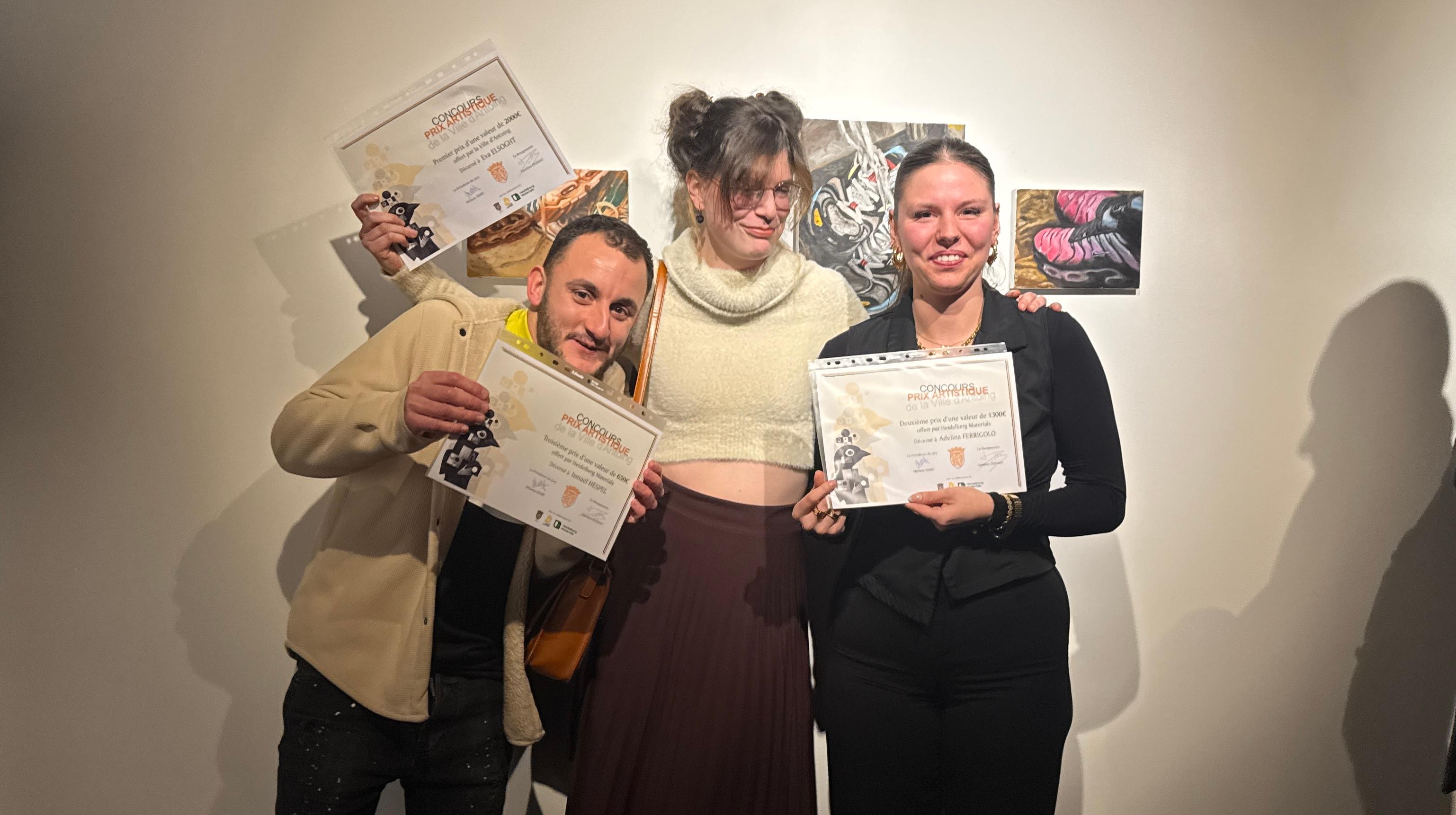 Antoing : trois jeunes talents mis à l’honneur avec le Prix artistique 2025