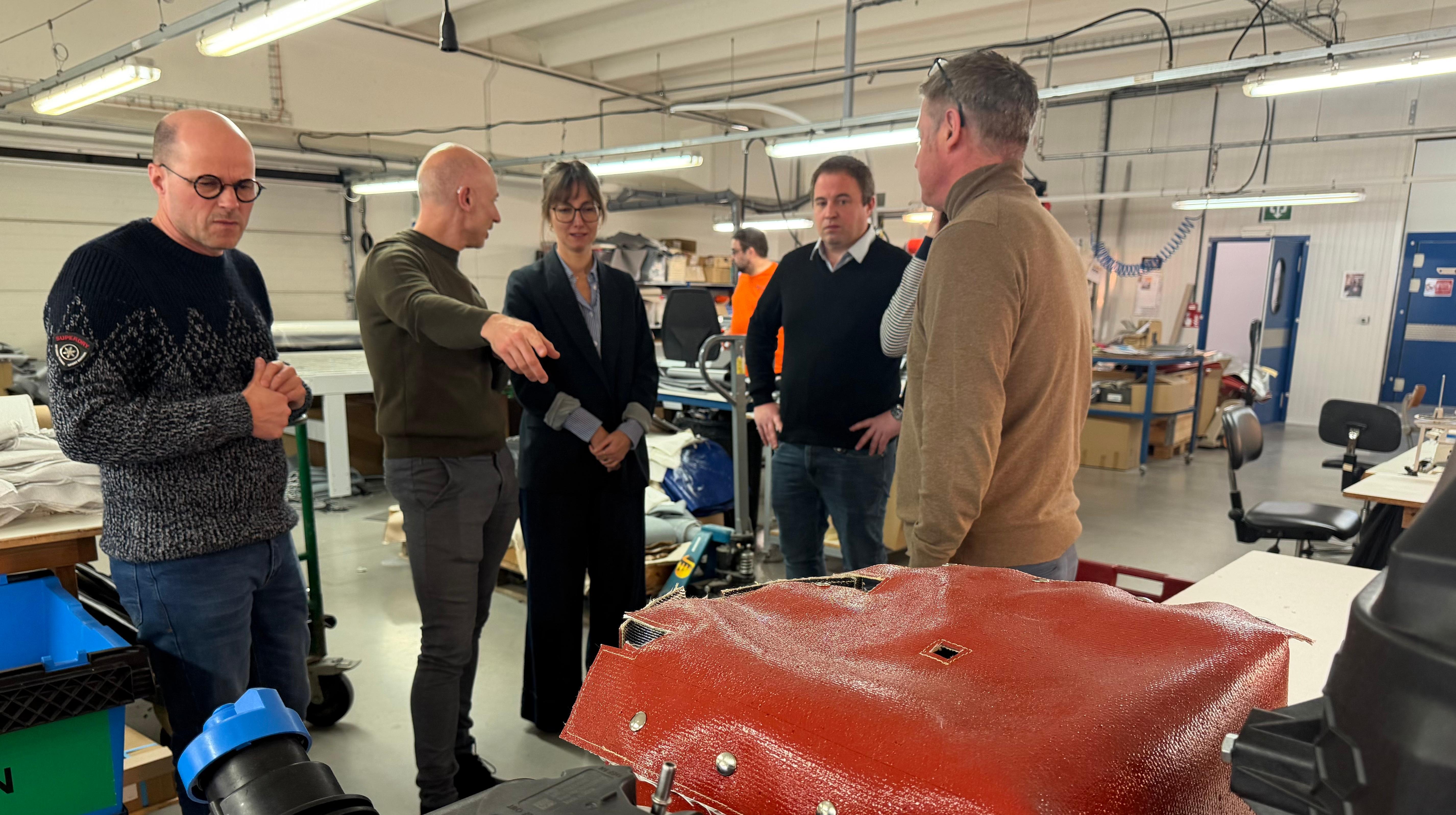 Saskia Bricmont en visite aux Érables