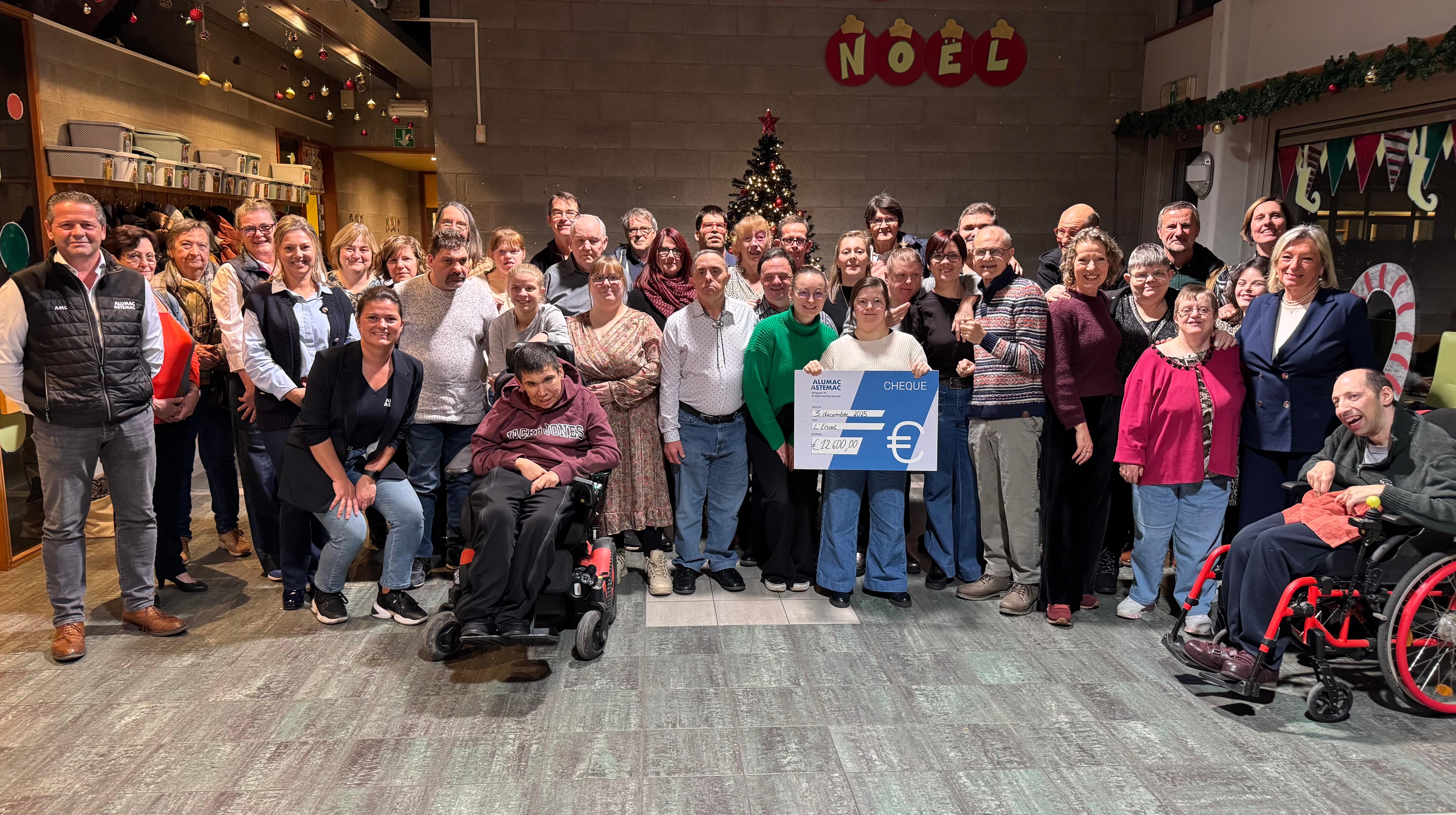 Mouscron : la firme Alumac a fait un don de 12.600 € à l'Envol