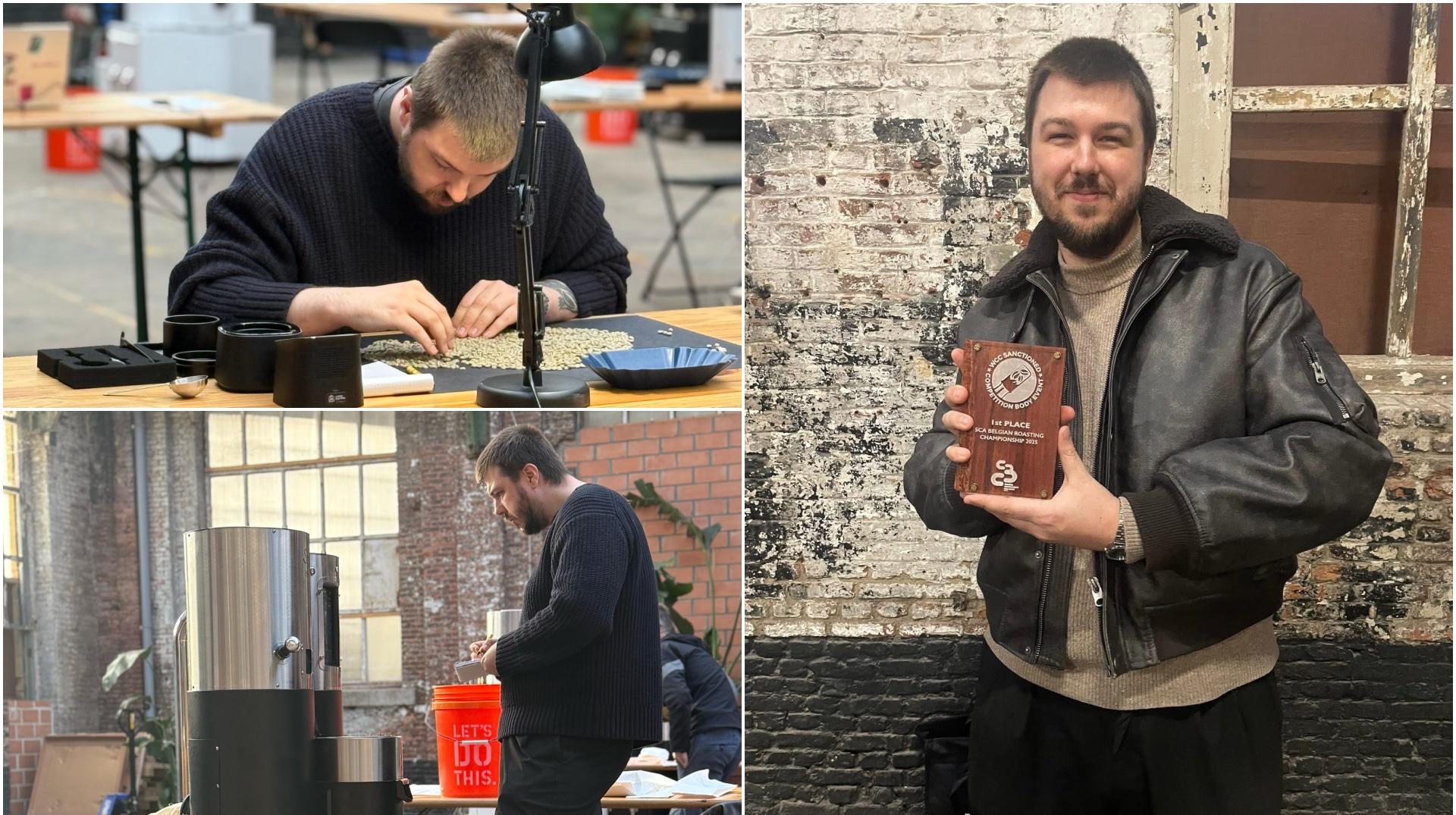 Ath : Benjamin Brassart sacré premier champion de Belgique de torréfaction de café