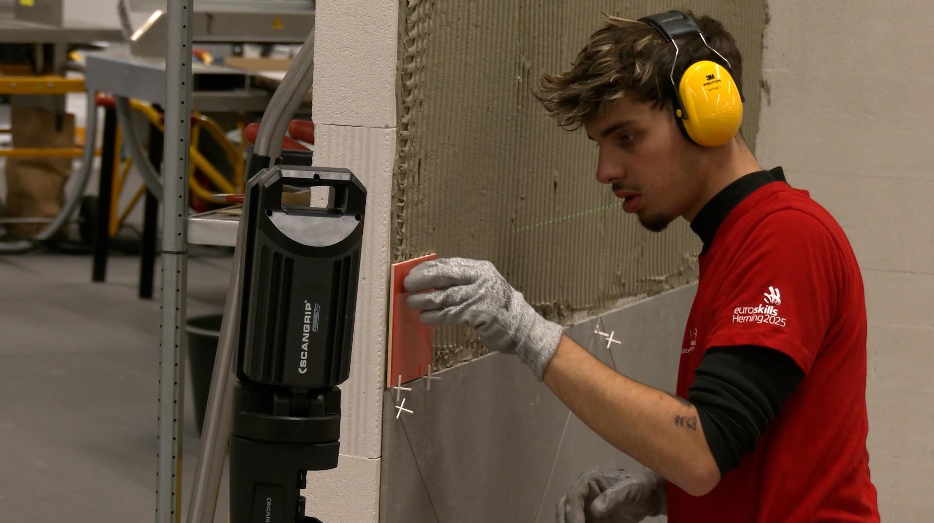Euroskills 2025 : Brendan Bossu, l'art du carrelage