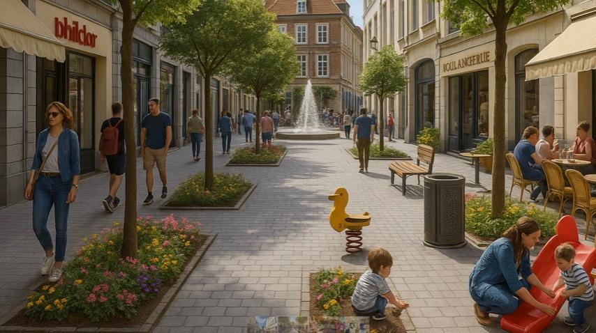 A Tournai, le collectif citoyen “Invente ton piétonnier » a exposé ses idées