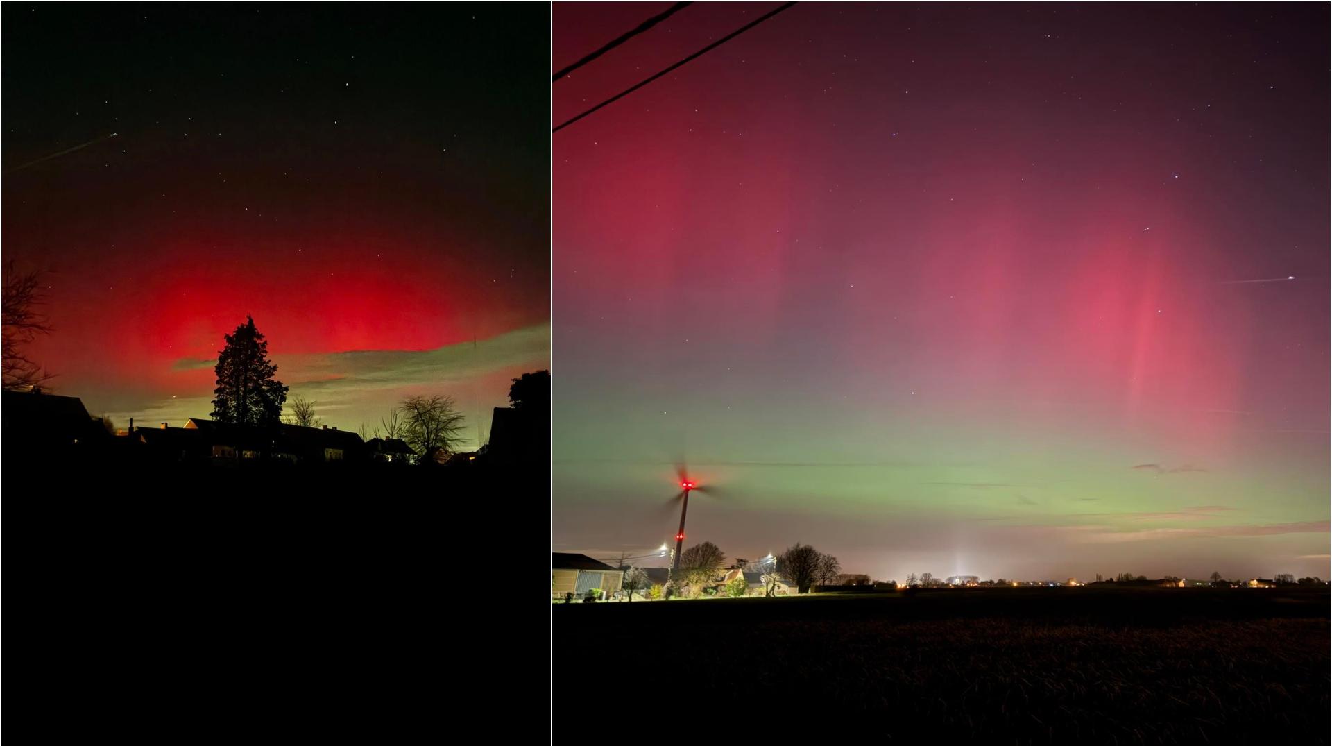 Des aurores boréales ont illuminé le ciel de Wallonie picarde