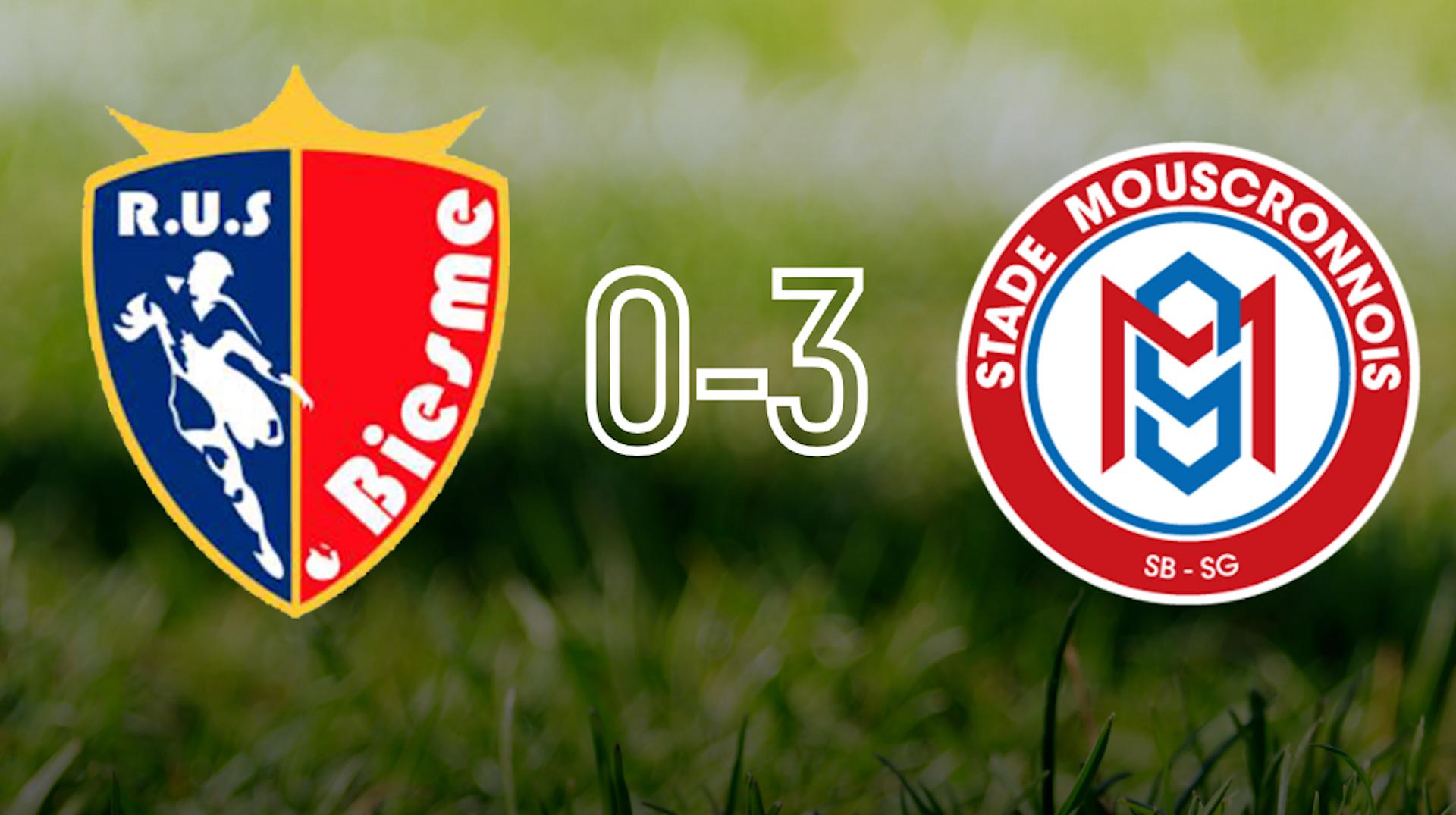 Football D3 ACFF : large victoire de Mouscron face à Biesme (0-3)