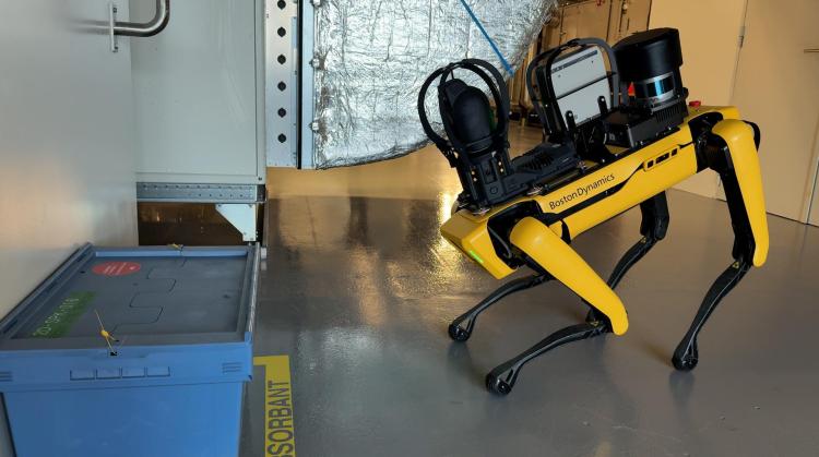 Takeda utilise un chien robot sur son site de Lessines pour des missions de sécurité