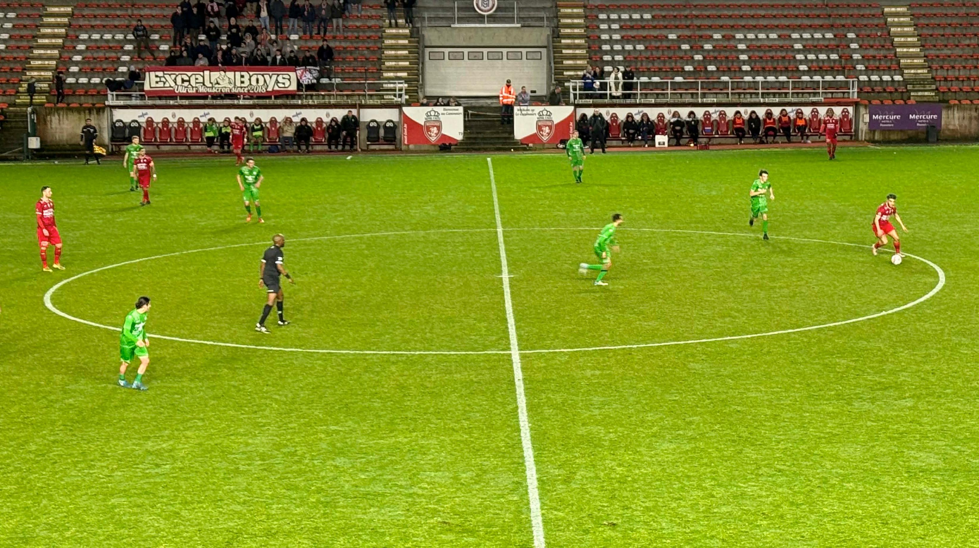 Football D3 ACFF: le Stade Mouscronnois, encore surpris à domicile, peut voir l’USGTH revenir à sa hauteur
