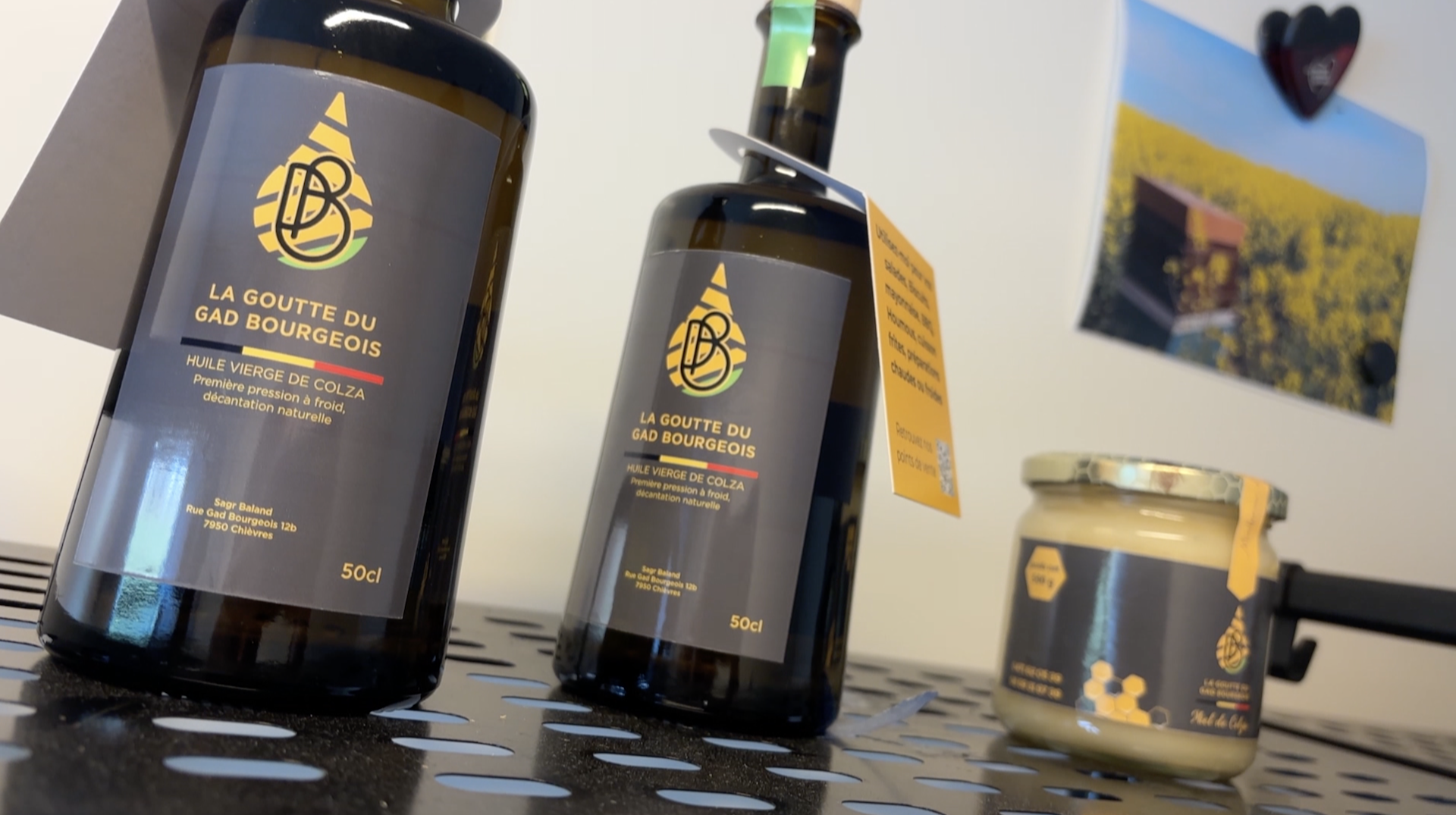 La Goutte du Gad Bourgeois, une huile de colza made in Vaudignies