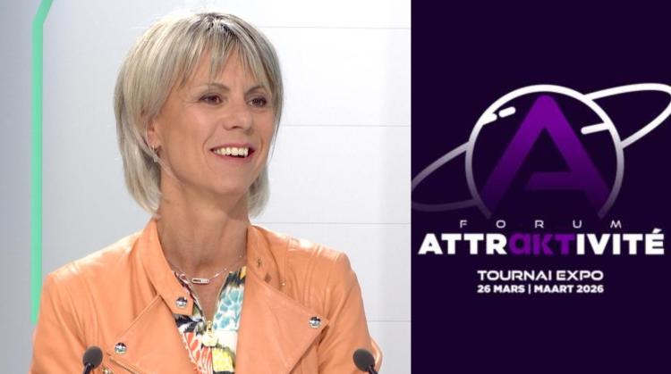 L'invitée du 18h : Sylvie Lericque, directrice générale de l'AKT - CCI Wapi, annonce la 3e édition du Forum Attraktivité à Tournai Expo