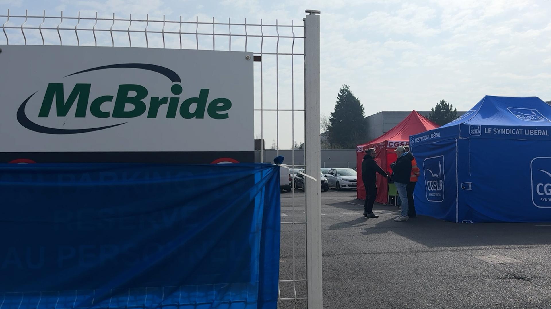 Estaimpuis : une semaine après, les travailleurs de l'entreprise McBride sont toujours en grève